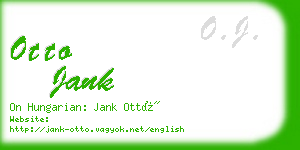 otto jank business card